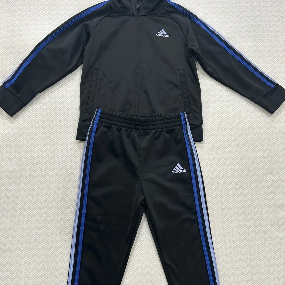Adidas Black Tracksuit Set